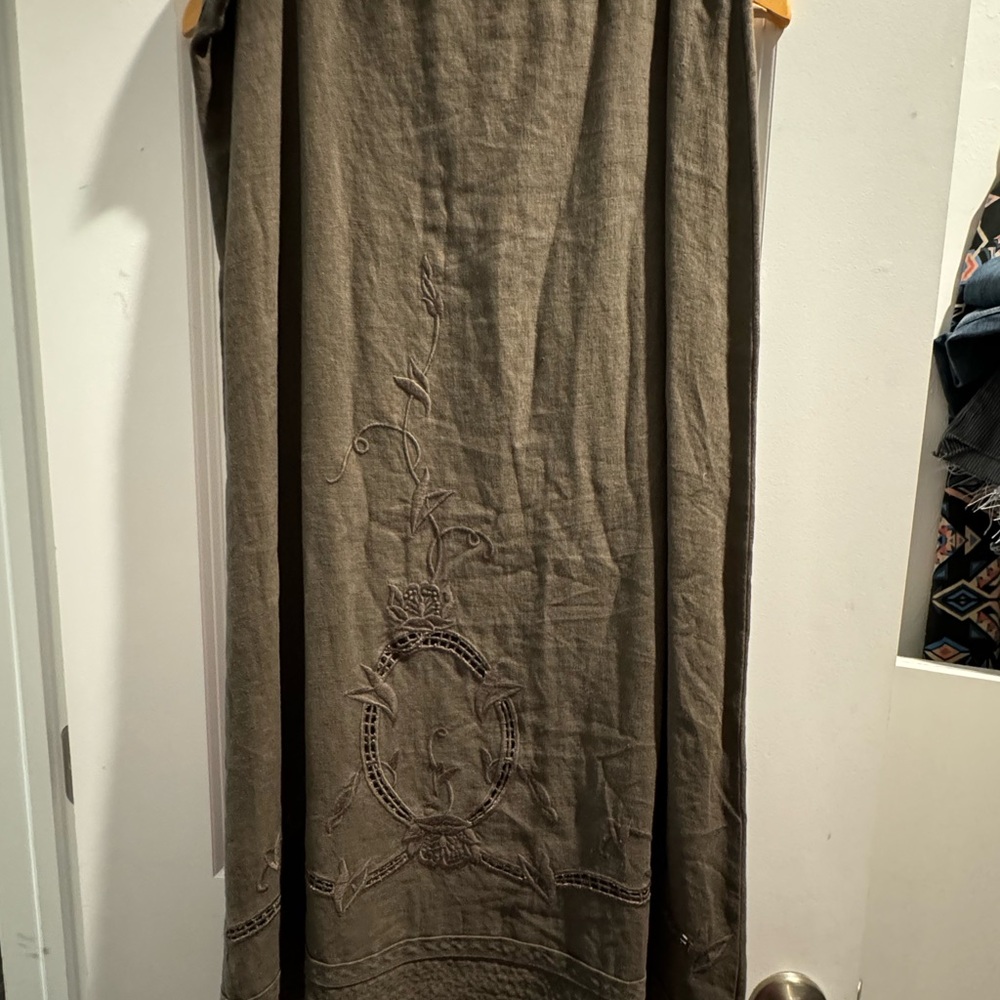Long brown skirt